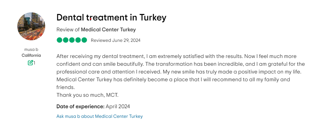 Dental testimonials