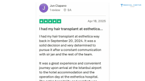 Jun Clapano Hair Transplant Experiences in Turkey